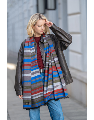 Jedwabny  szal ciepły 