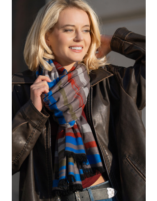 Jedwabny  szal ciepły 