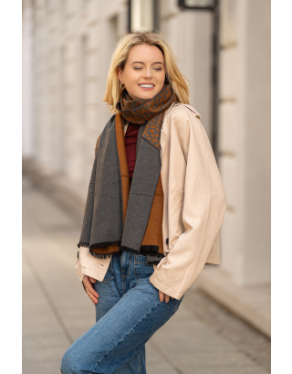 Jedwabny  szal ciepły 