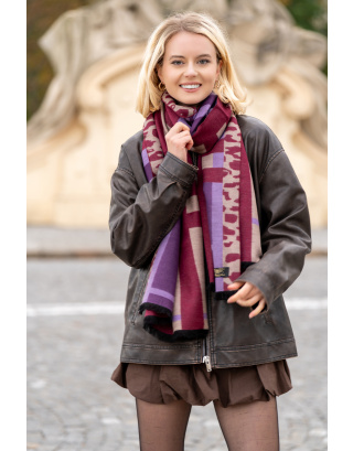 Jedwabny  szal ciepły 