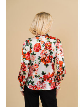 Jedwabna bluzka koszulowa