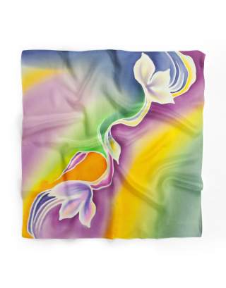 Ręcznie malowana apaszka chusta 955/3238