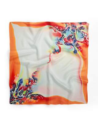 Ręcznie malowana apaszka chusta 955/3576