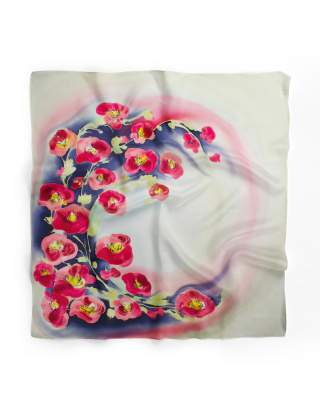 Ręcznie malowana apaszka chusta 955/3615