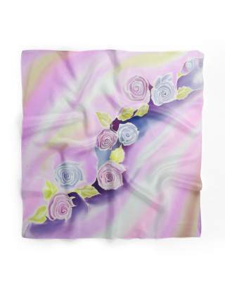 Ręcznie malowana apaszka chusta 955/3771