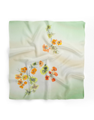 Ręcznie malowana apaszka chusta 955/3795