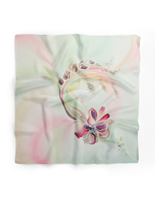 Ręcznie malowana apaszka chusta 955/3804