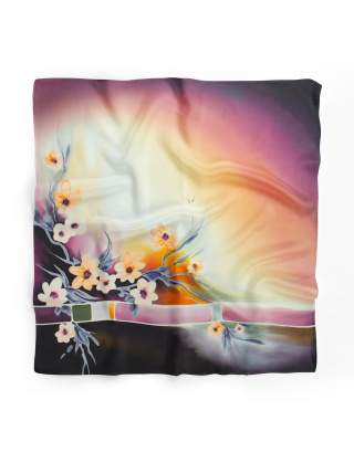 Ręcznie malowana apaszka chusta 955/3810