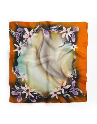 Ręcznie malowana apaszka chusta 955/3816