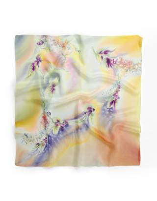 Ręcznie malowana apaszka chusta 955/3818