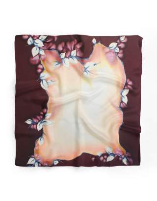 Ręcznie malowana apaszka chusta 955/3831