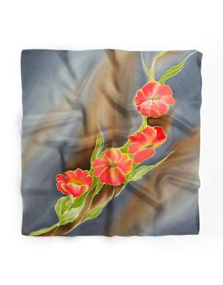 Ręcznie malowana apaszka chusta 955/3855