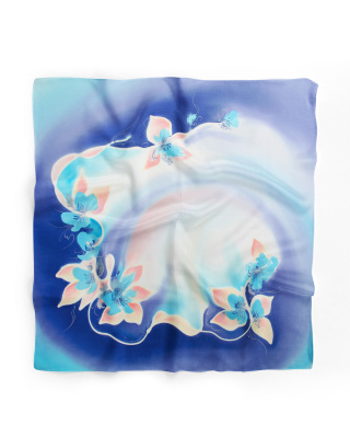 Ręcznie malowana apaszka chusta 955/3861