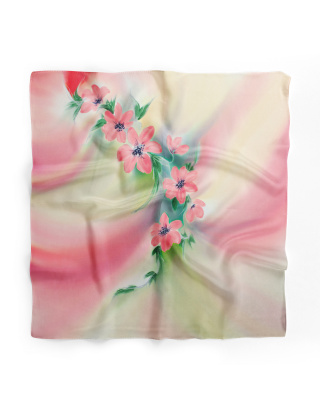 Ręcznie malowana apaszka chusta 955/3865