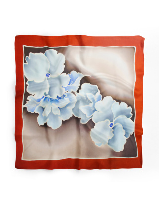 Ręcznie malowana apaszka chusta 955/3866