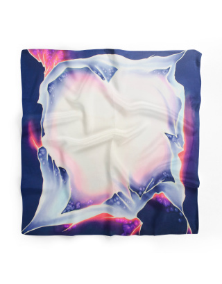 Ręcznie malowana apaszka chusta 955/3875