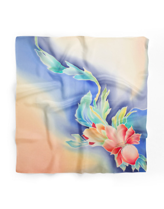 Ręcznie malowana apaszka chusta 955/3877