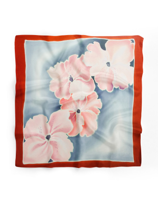 Ręcznie malowana apaszka chusta 955/3882