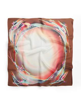 Ręcznie malowana apaszka 955/4031