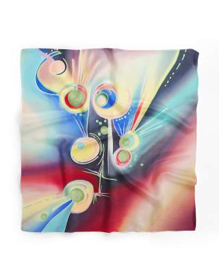 Ręcznie malowana apaszka 955/4111