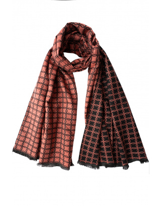 Jedwabny szal zimowy 988/5