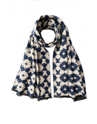 Jedwabny szal zimowy 988/6