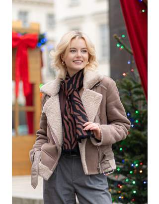 Jedwabny  szal ciepły 