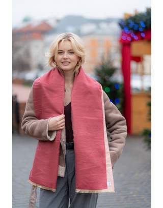 Jedwabny szal zimowy 987/4