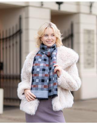 Jedwabny  szal ciepły 