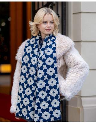 Jedwabny szal zimowy 988/6