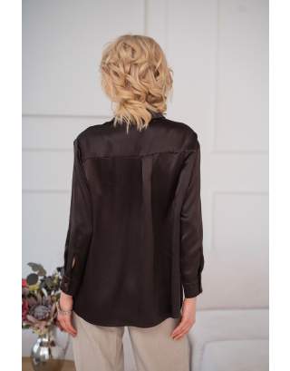 Jedwabna bluzka koszulowa