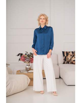 Jedwabna bluzka koszulowa