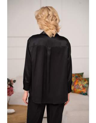 Jedwabna bluzka koszulowa